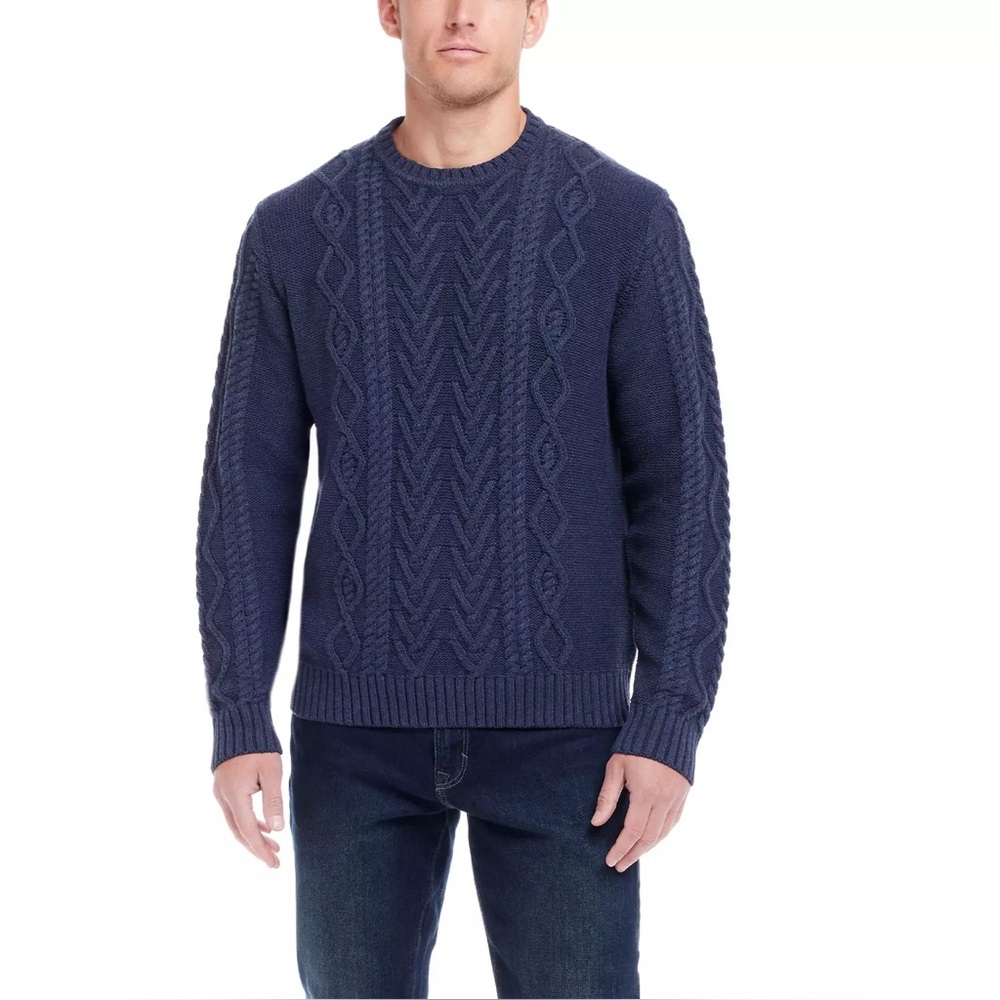NWT WP Weatherproof Men's Cable Knit Sweater